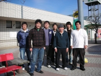 2008年2月　盛先生と研究室のメンバー