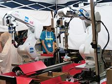 Two robots used in the competition